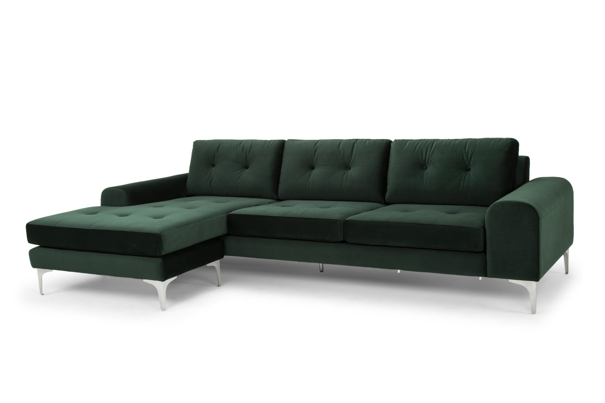 Nuevo Colyn Emerald Green Sectional Sofa