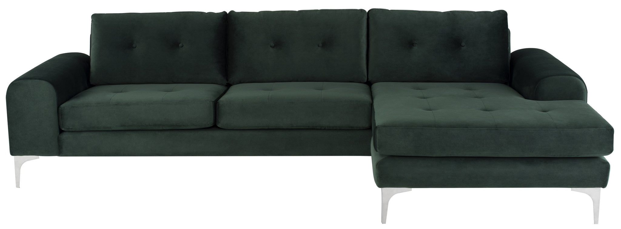 Nuevo Colyn Emerald Green Sectional Sofa