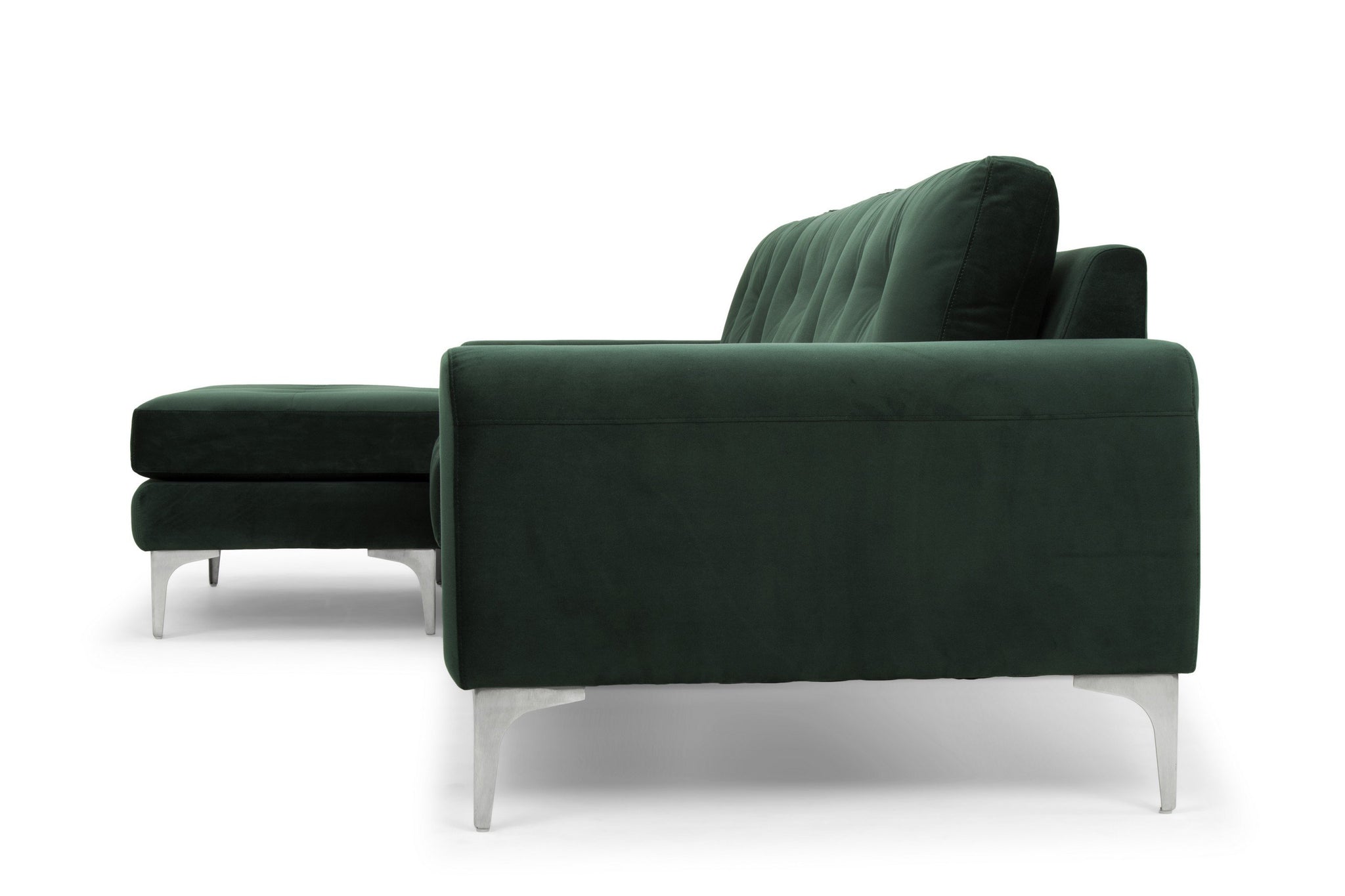 Nuevo Colyn Emerald Green Sectional Sofa