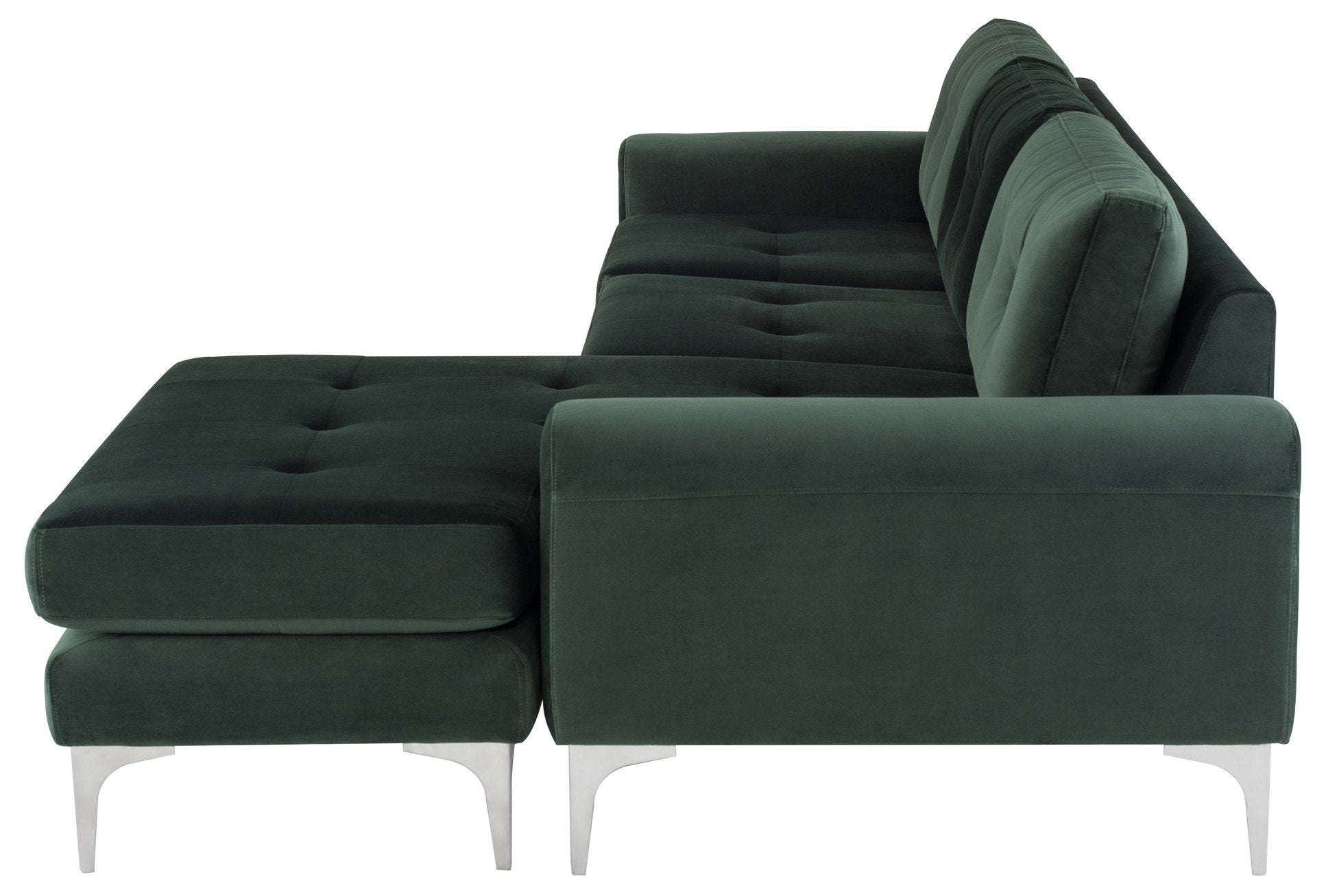 Nuevo Colyn Emerald Green Sectional Sofa