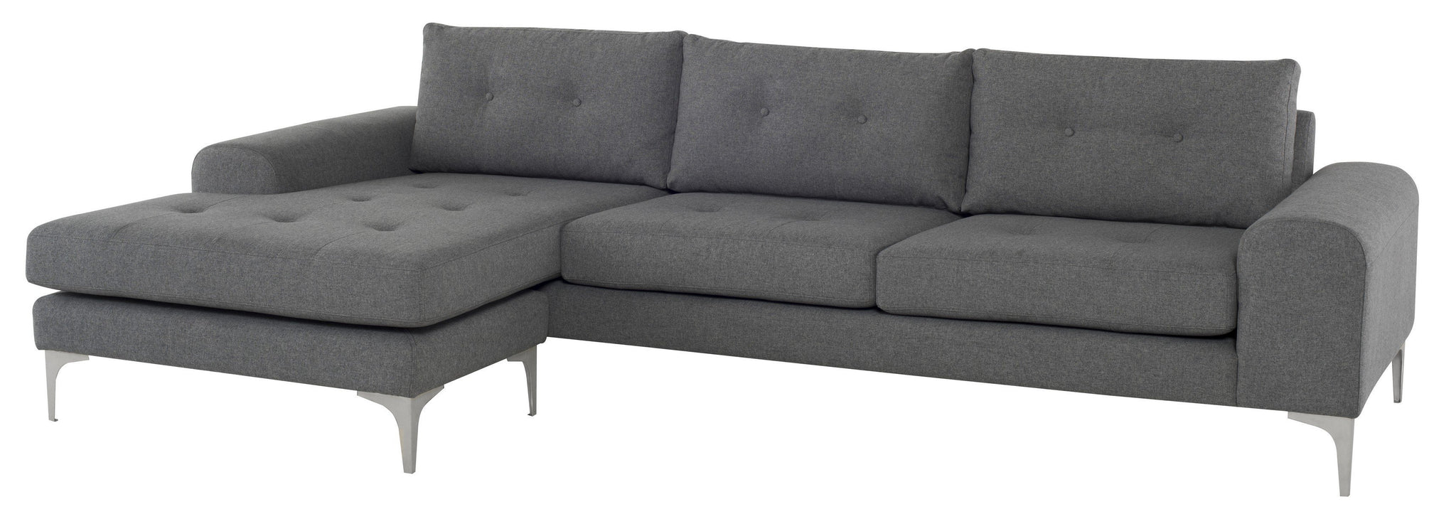 Nuevo Colyn Shale Grey Sectional Sofa