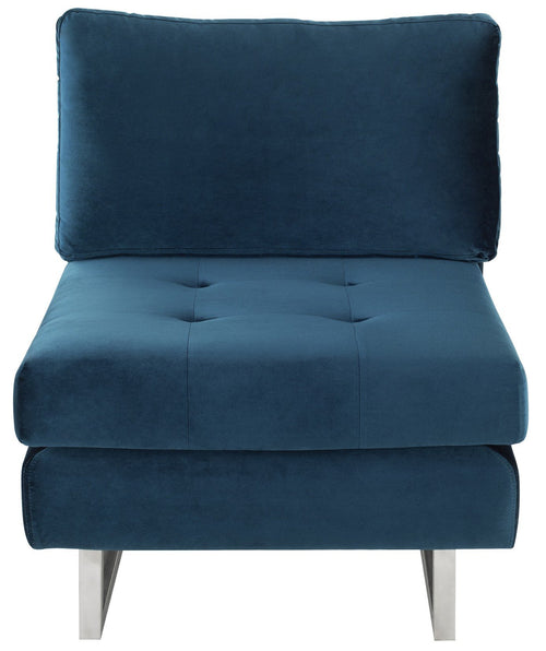 Nuevo Janis Midnight Blue Seat Armless Sofa