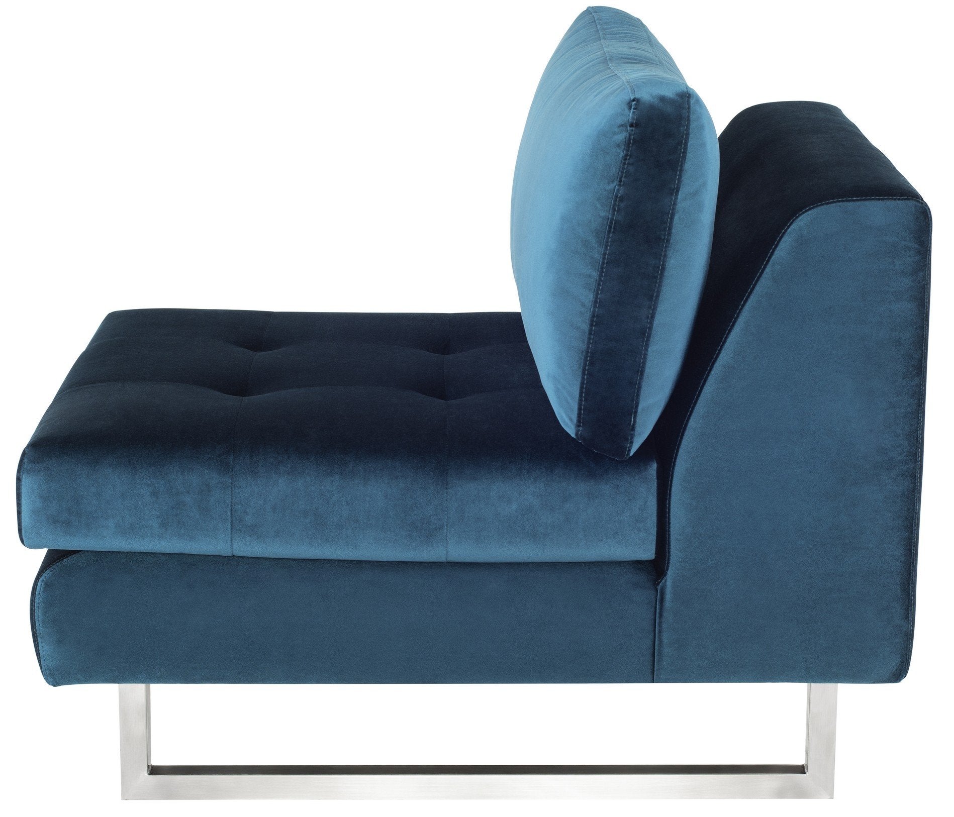 Nuevo Janis Midnight Blue Seat Armless Sofa
