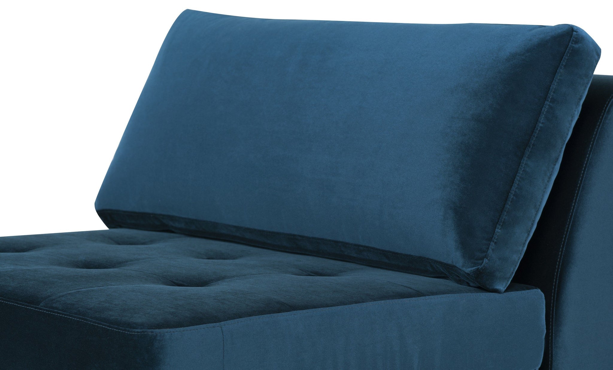 Nuevo Janis Midnight Blue Seat Armless Sofa