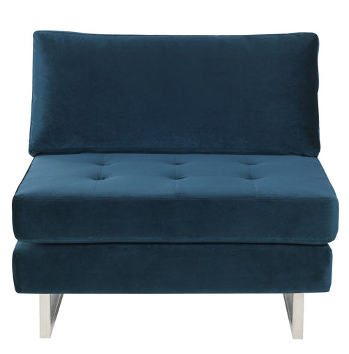 Nuevo Janis Midnight Blue Seat Armless Sofa