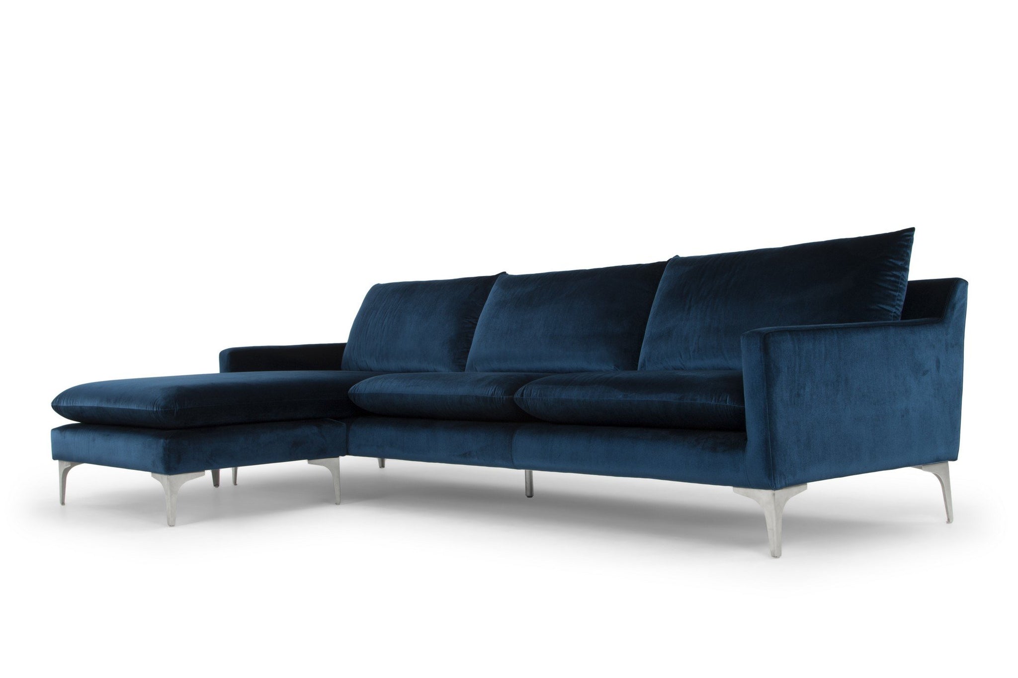 Nuevo Anders Midnight Blue Sectional Sofa