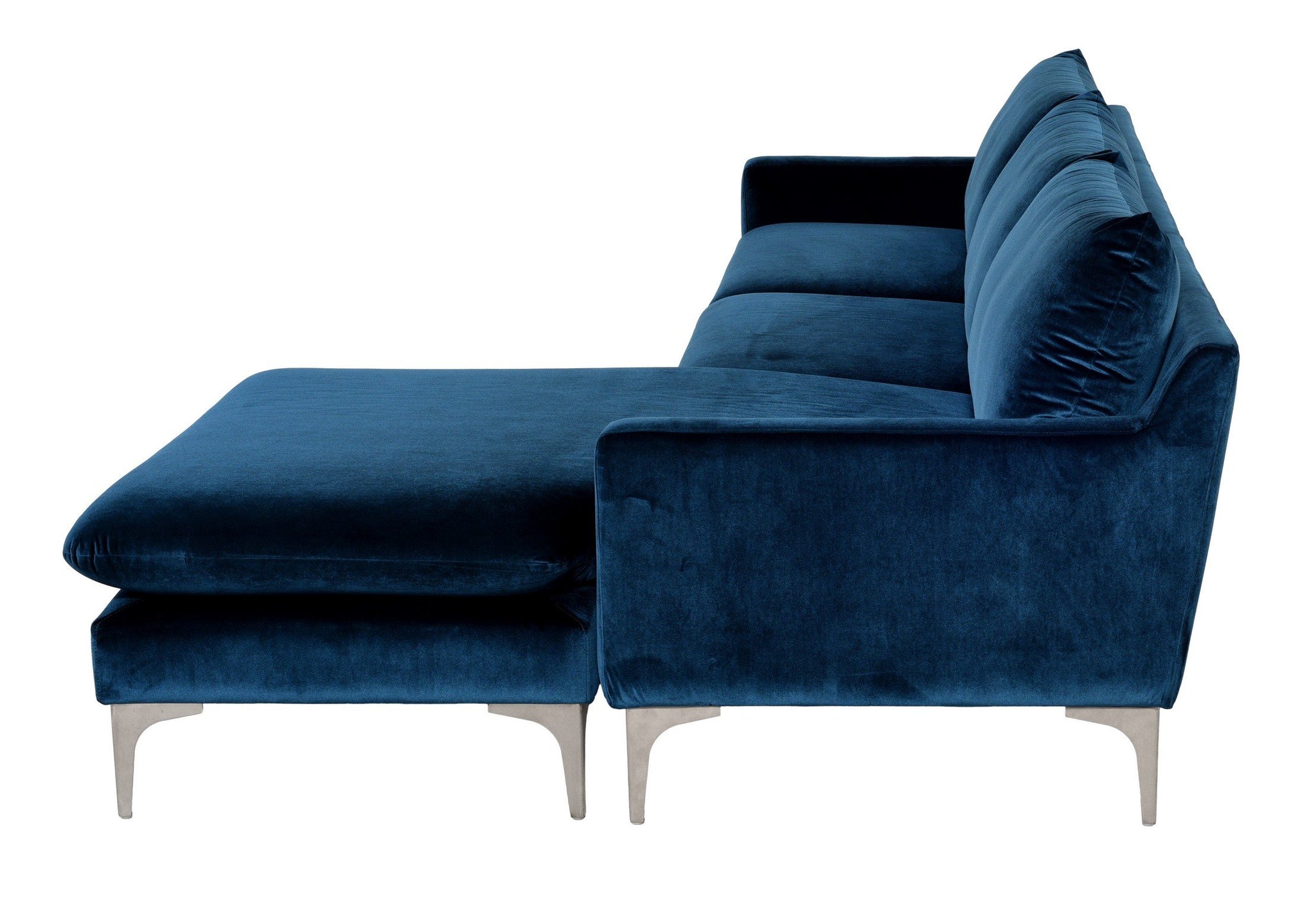 Nuevo Anders Midnight Blue Sectional Sofa