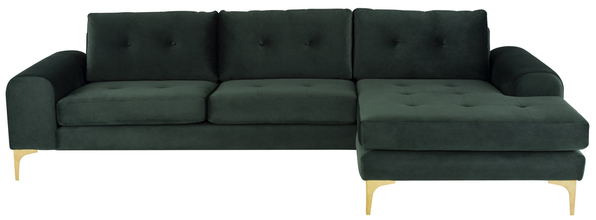 Nuevo Colyn Emerald Green Sectional Sofa