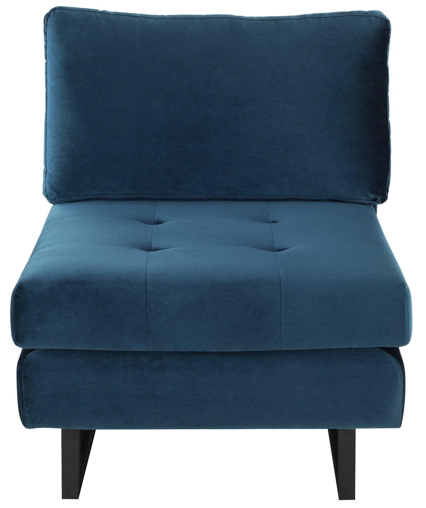 Nuevo Janis Midnight Blue Seat Armless Sofa