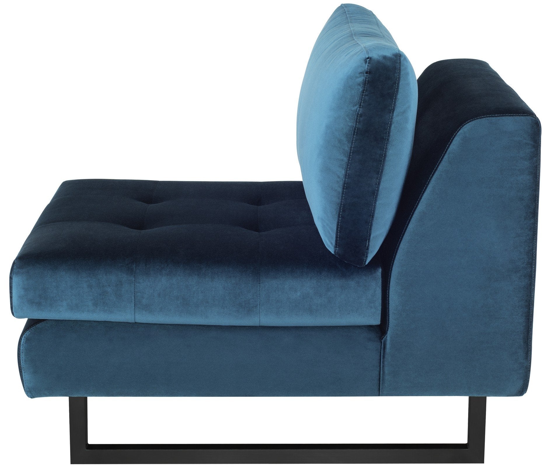 Nuevo Janis Midnight Blue Seat Armless Sofa