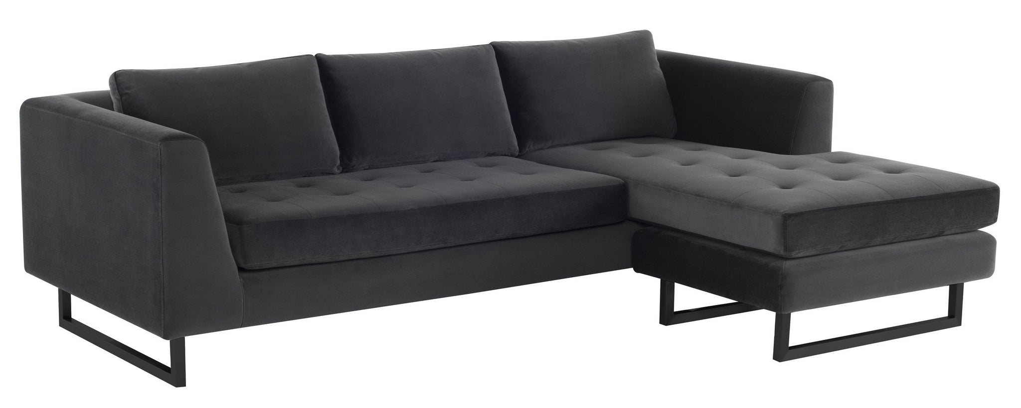 Nuevo Matthew Shadow Grey Sectional Sofa