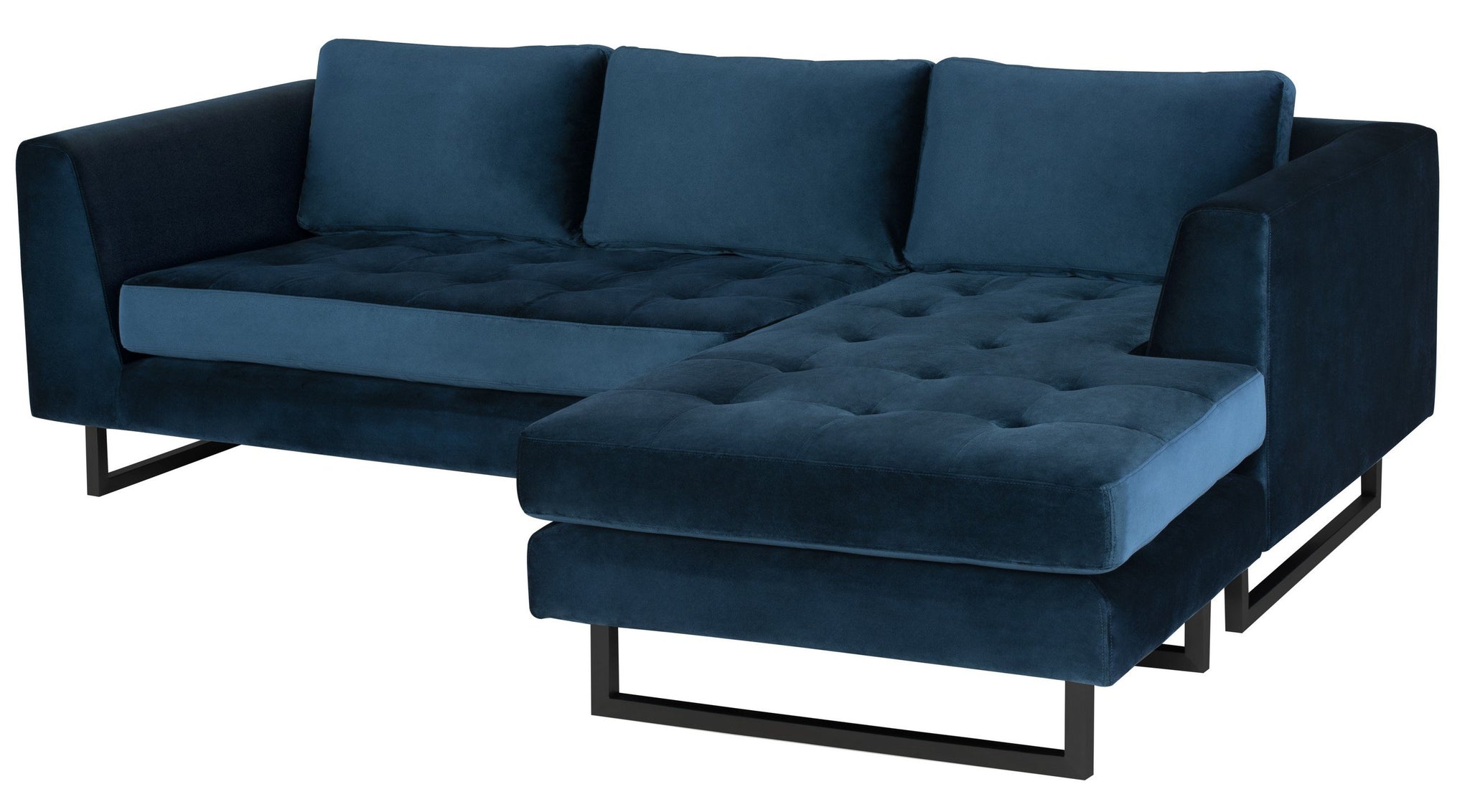 Nuevo Matthew Midnight Blue Sectional Sofa