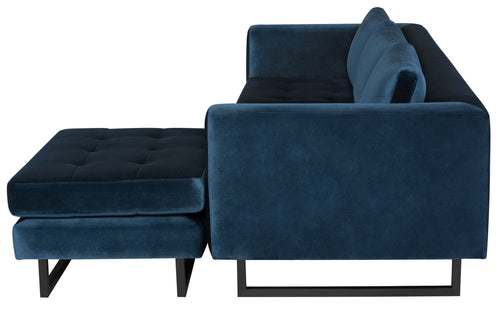 Nuevo Matthew Midnight Blue Sectional Sofa