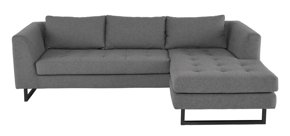 Nuevo Matthew Shale Grey Sectional Sofa
