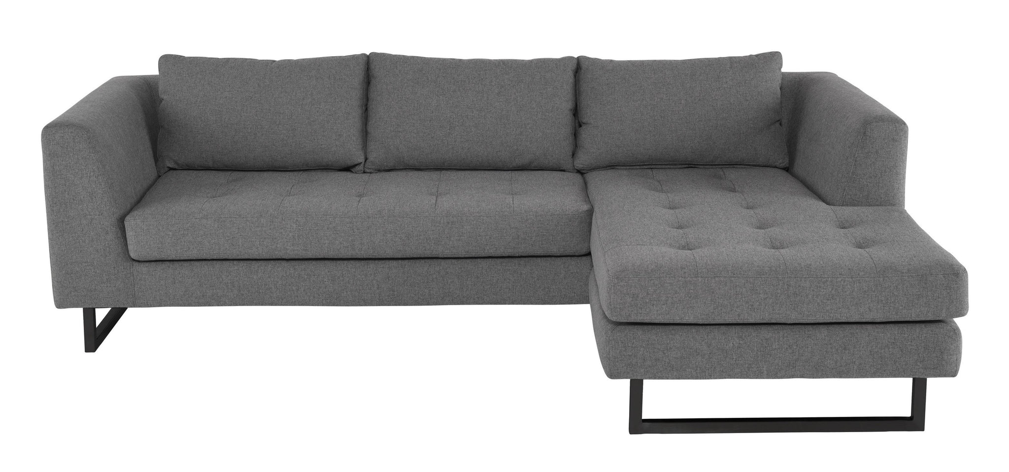 Nuevo Matthew Shale Grey Sectional Sofa