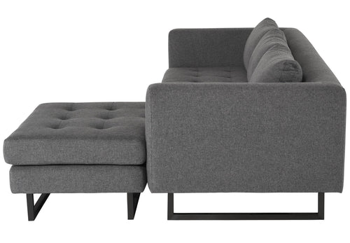 Nuevo Matthew Shale Grey Sectional Sofa