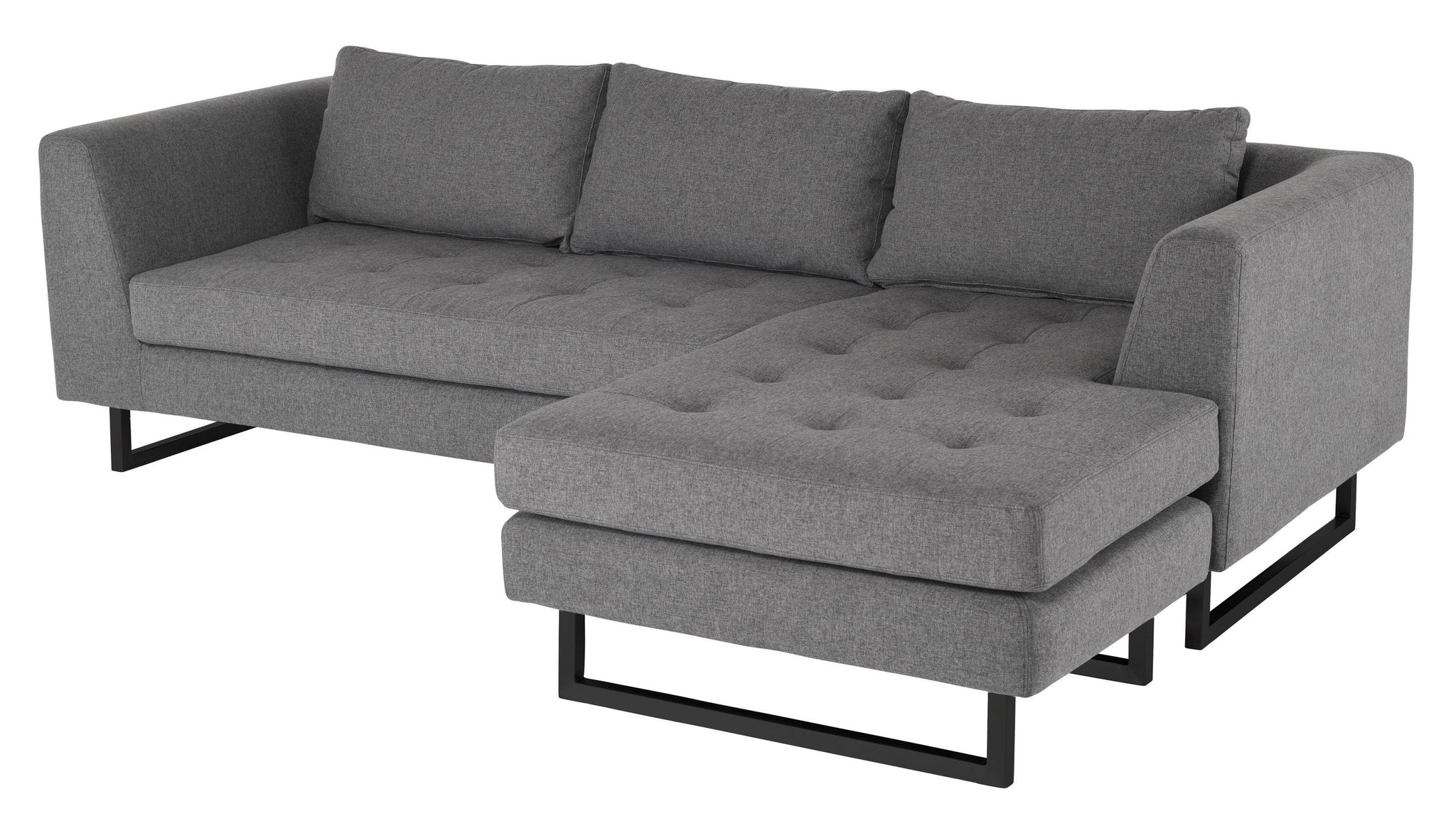 Nuevo Matthew Shale Grey Sectional Sofa