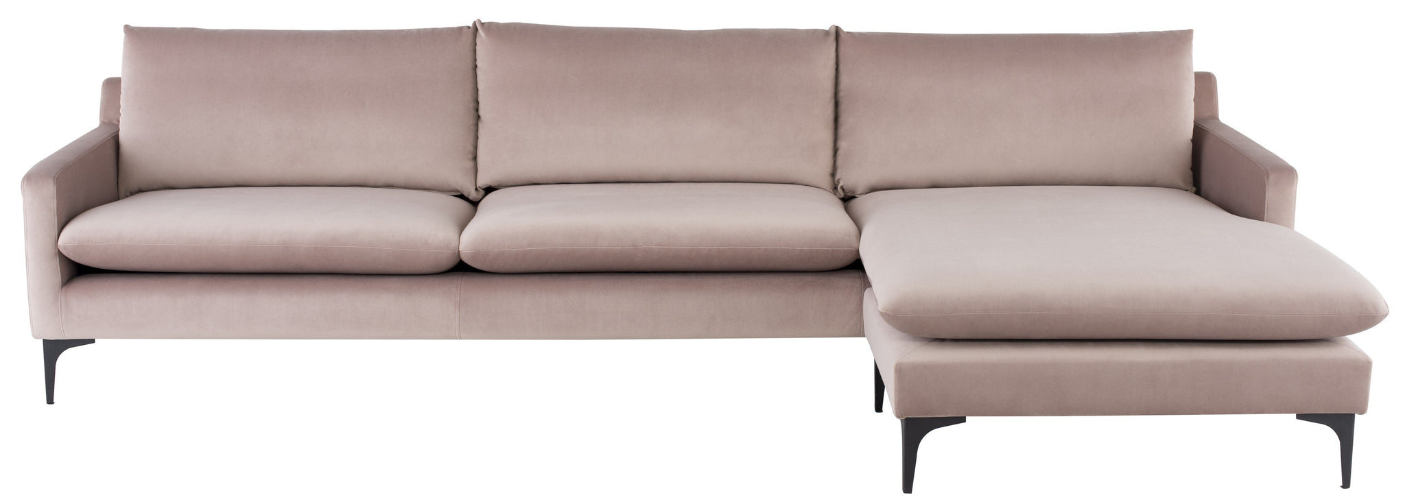 Nuevo Anders Blush Sectional Sofa