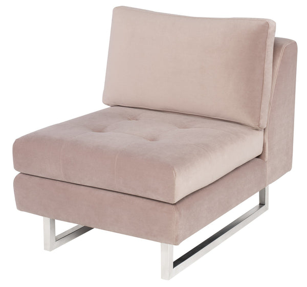 Nuevo Janis Blush Seat Armless Sofa