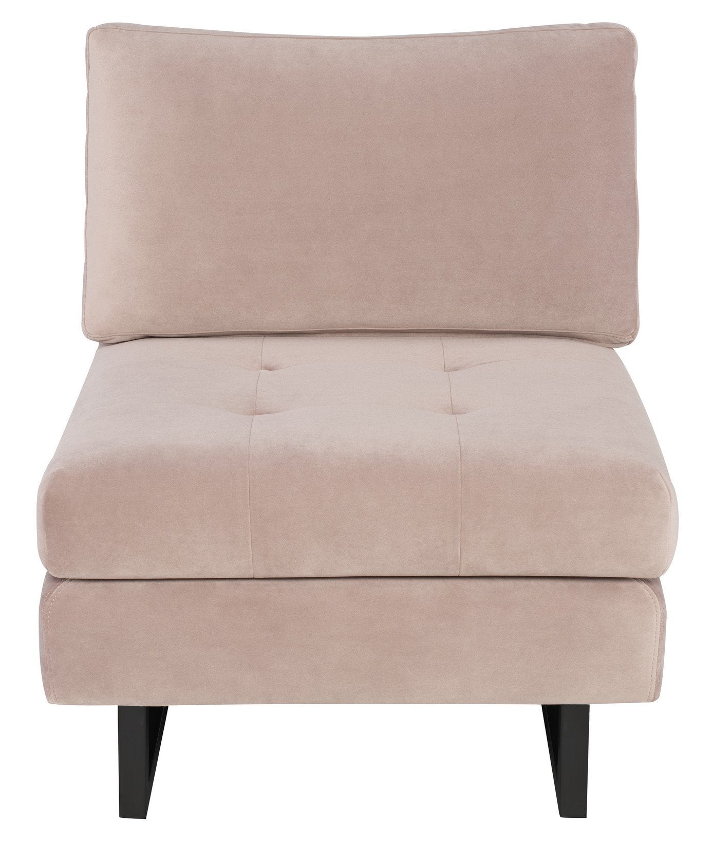 Nuevo Janis Blush Seat Armless Sofa