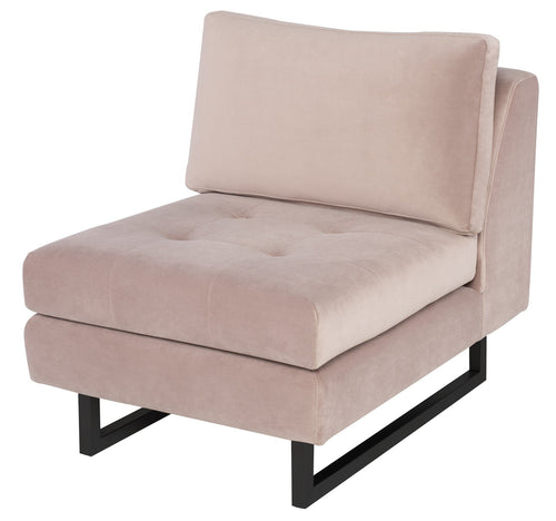 Nuevo Janis Blush Seat Armless Sofa