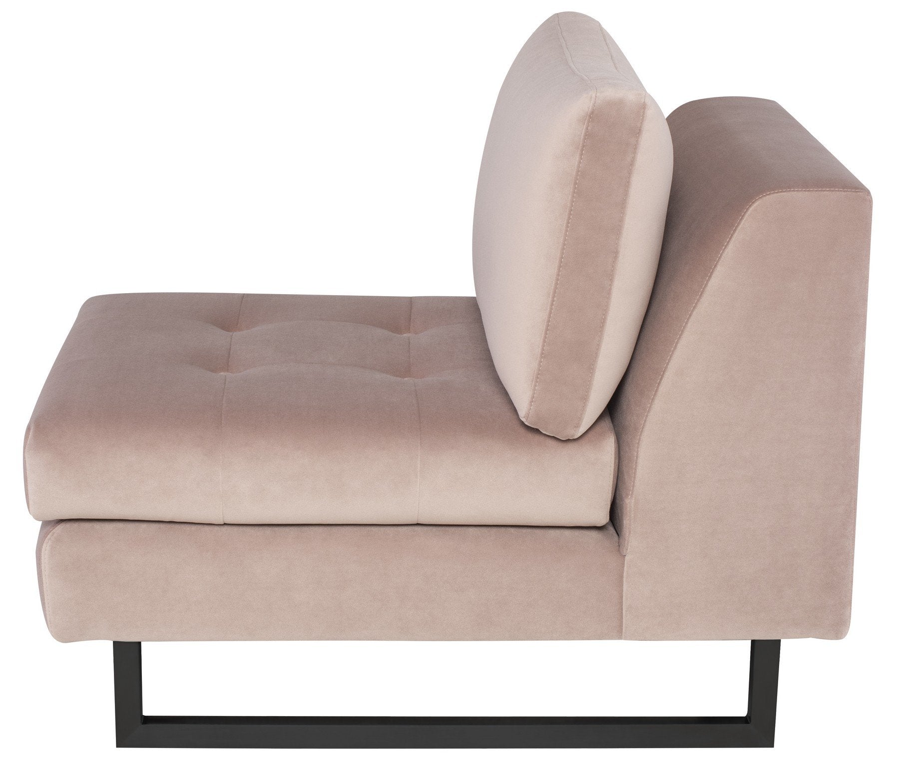 Nuevo Janis Blush Seat Armless Sofa