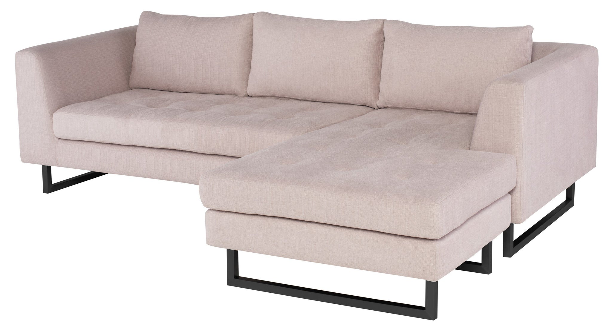 Nuevo Matthew Mauve Sectional Sofa