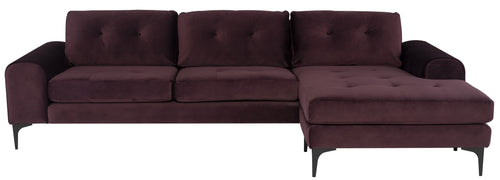 Nuevo Colyn Mulberry Sectional Sofa