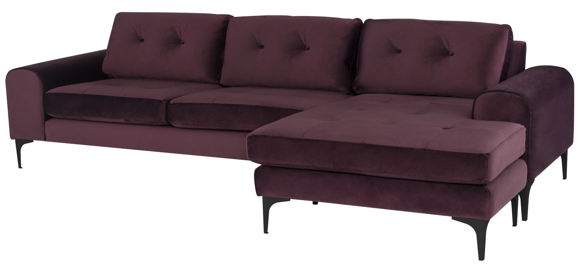 Nuevo Colyn Mulberry Sectional Sofa