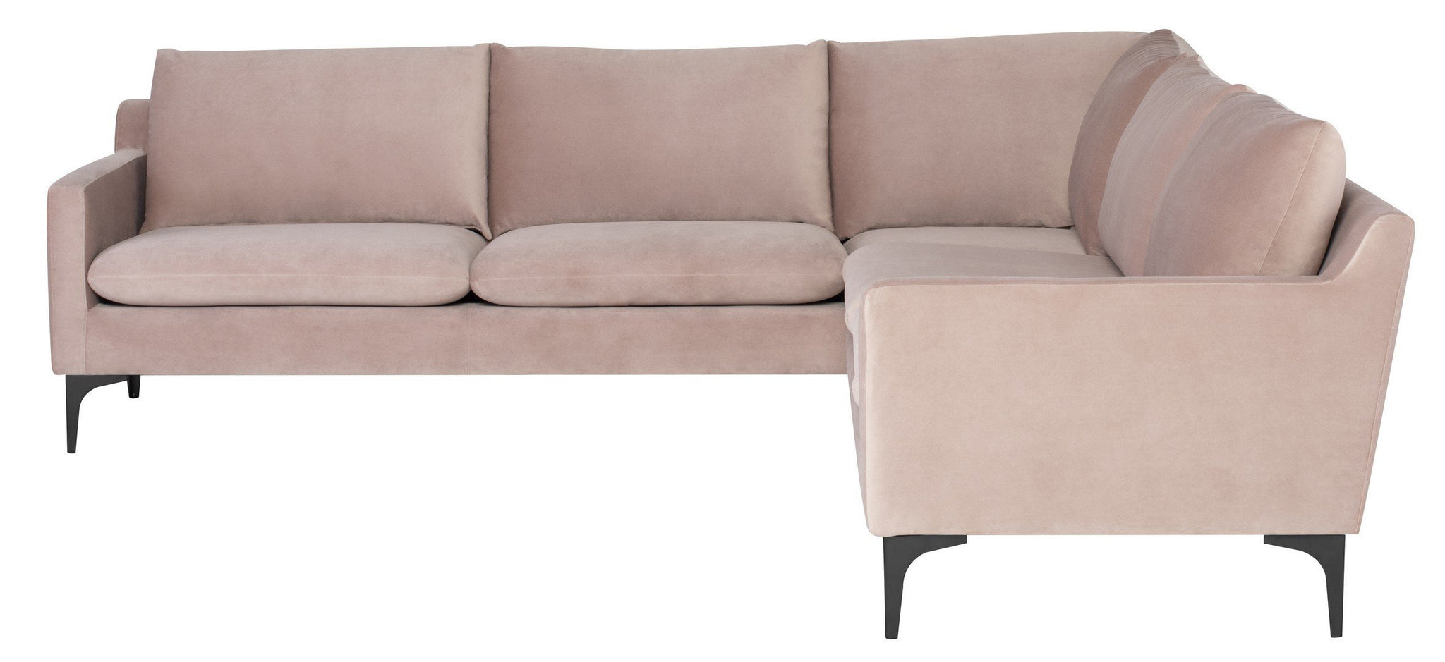 Nuevo Anders Blush Sectional Sofa