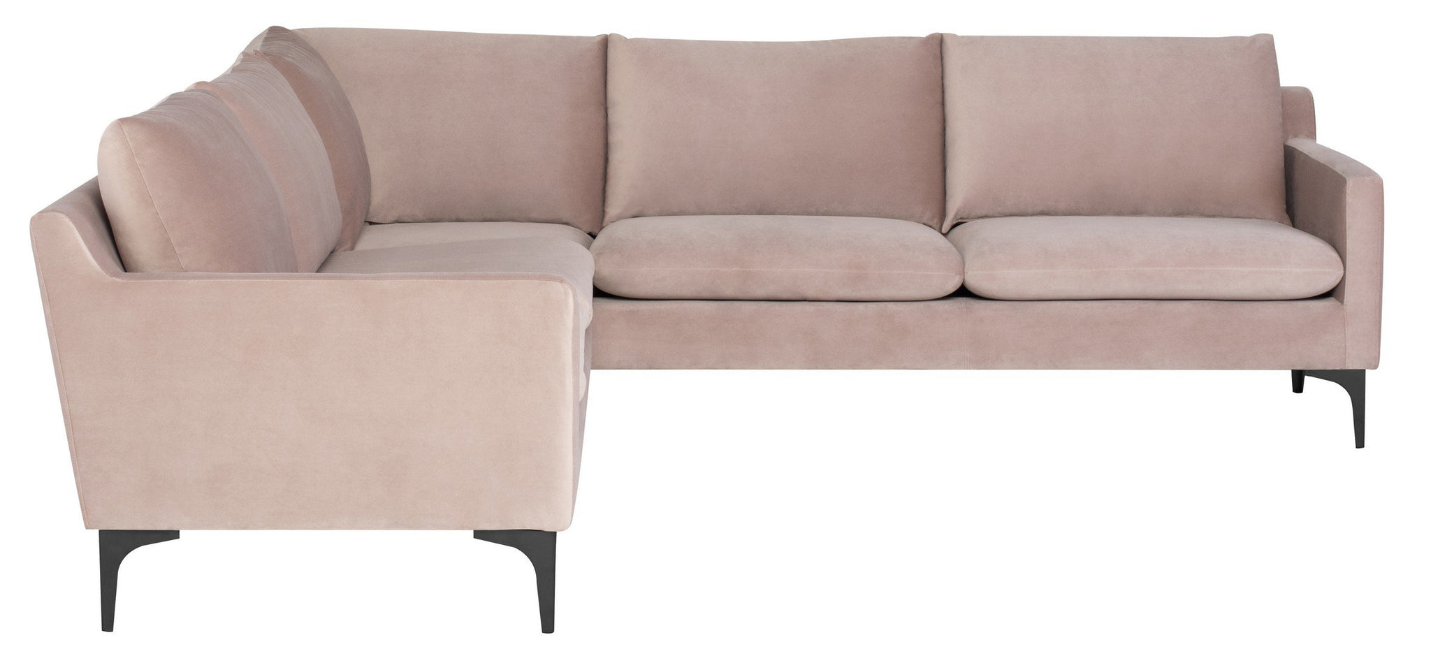 Nuevo Anders Blush Sectional Sofa