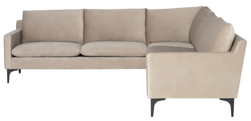 Nuevo Anders Nude Sectional Sofa