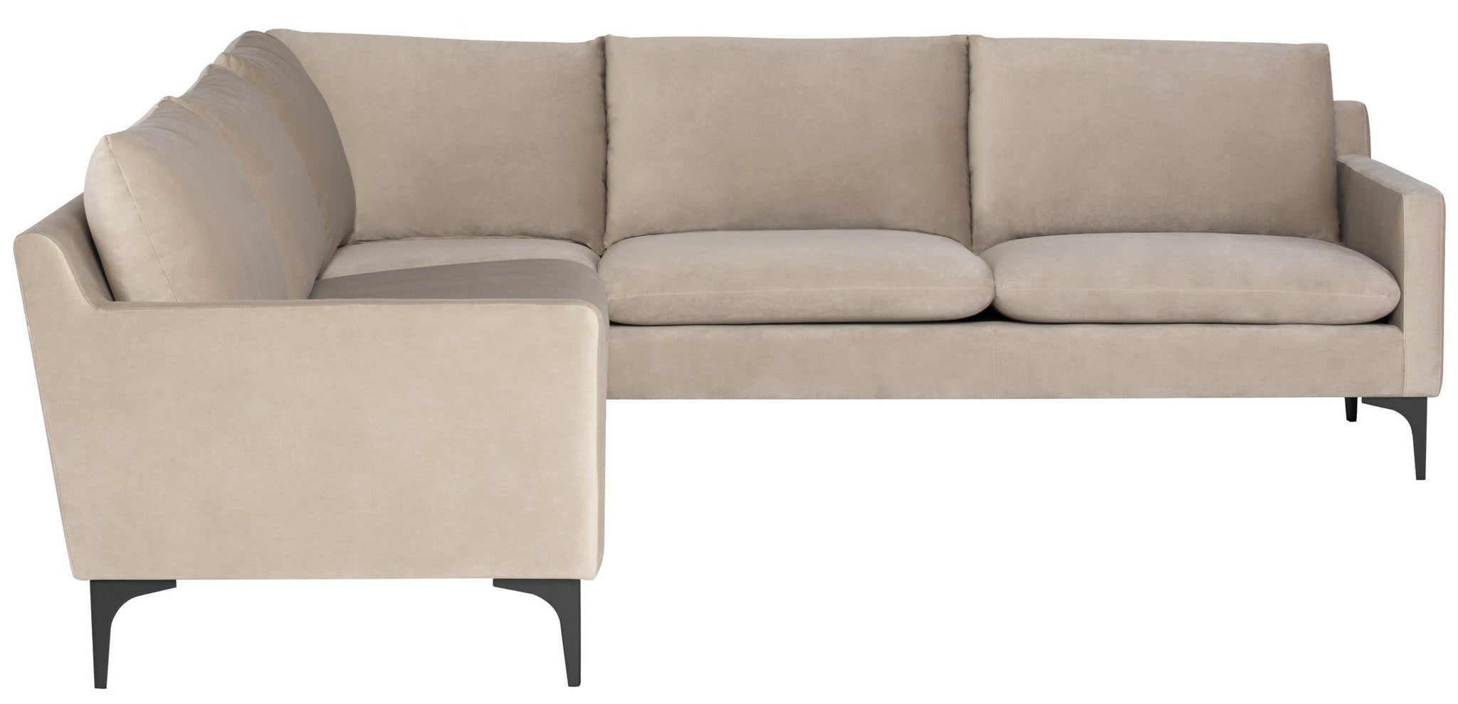 Nuevo Anders Nude Sectional Sofa