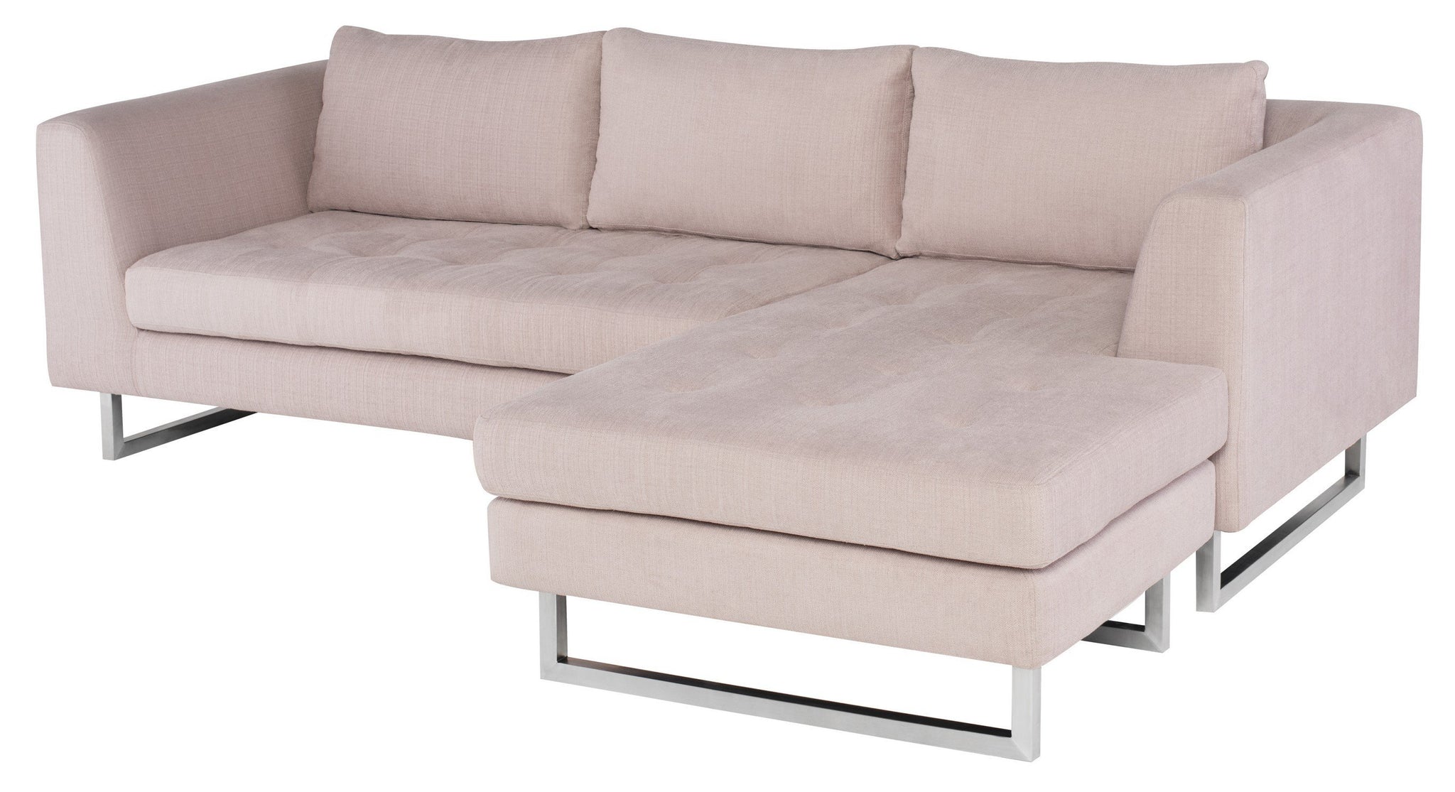 Nuevo Matthew Mauve Sectional Sofa