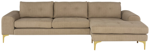 Nuevo Colyn Burlap Sectional Sofa
