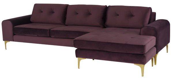 Nuevo Colyn Mulberry Sectional Sofa