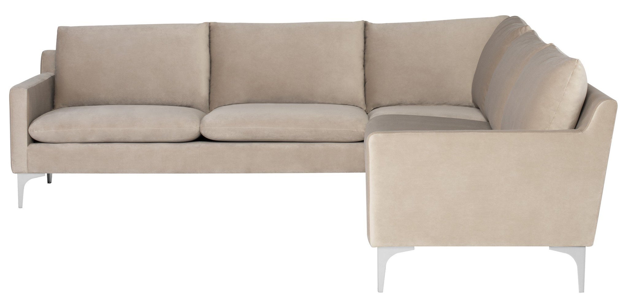 Nuevo Anders Nude Sectional Sofa