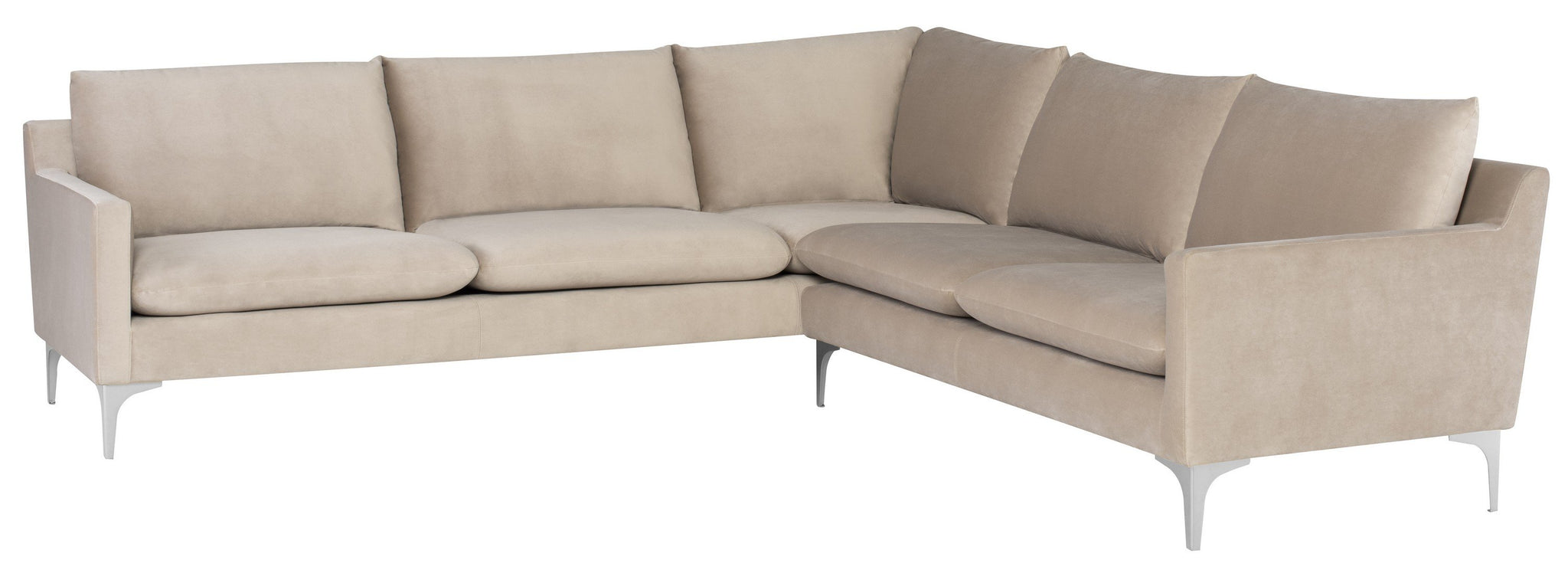 Nuevo Anders Nude Sectional Sofa