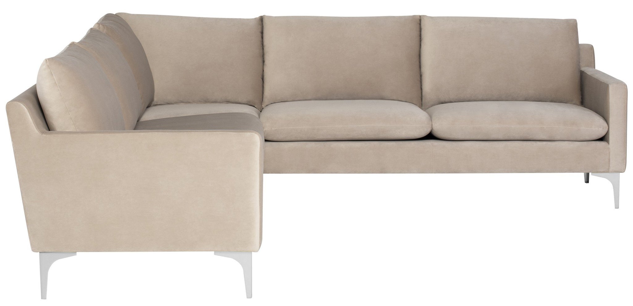 Nuevo Anders Nude Sectional Sofa