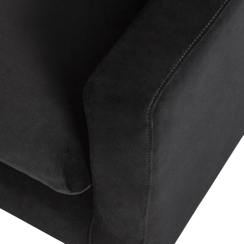Nuevo Anders Black Sectional Sofa