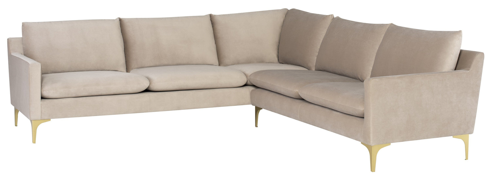 Nuevo Anders Nude Sectional Sofa