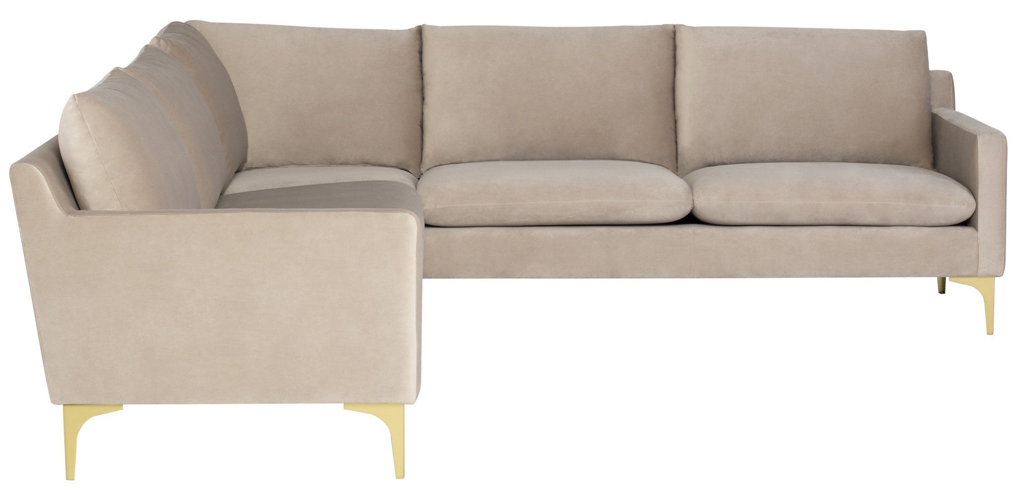 Nuevo Anders Nude Sectional Sofa