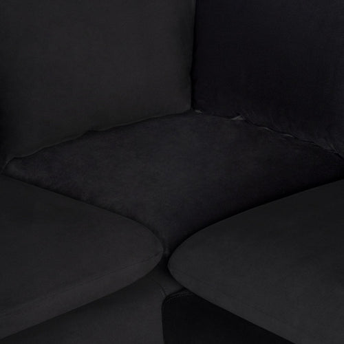 Nuevo Anders Black Sectional Sofa