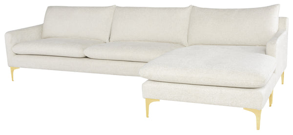 Nuevo Anders Coconut Sectional Sofa