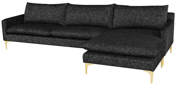 Nuevo Anders Salt & Pepper Sectional Sofa