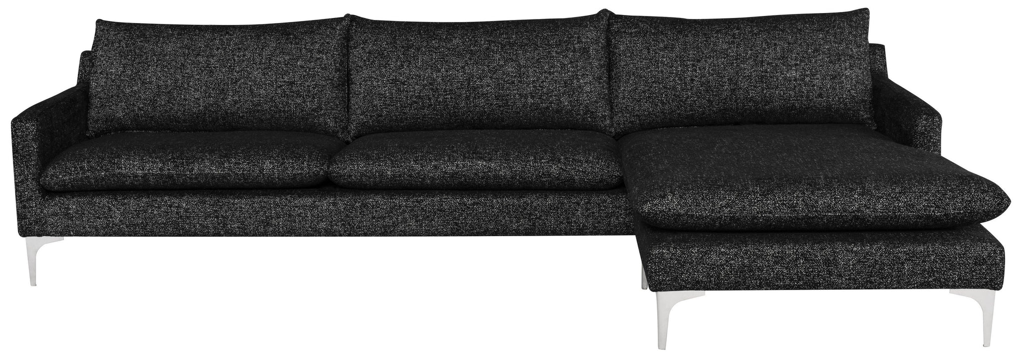 Nuevo Anders Salt & Pepper Sectional Sofa