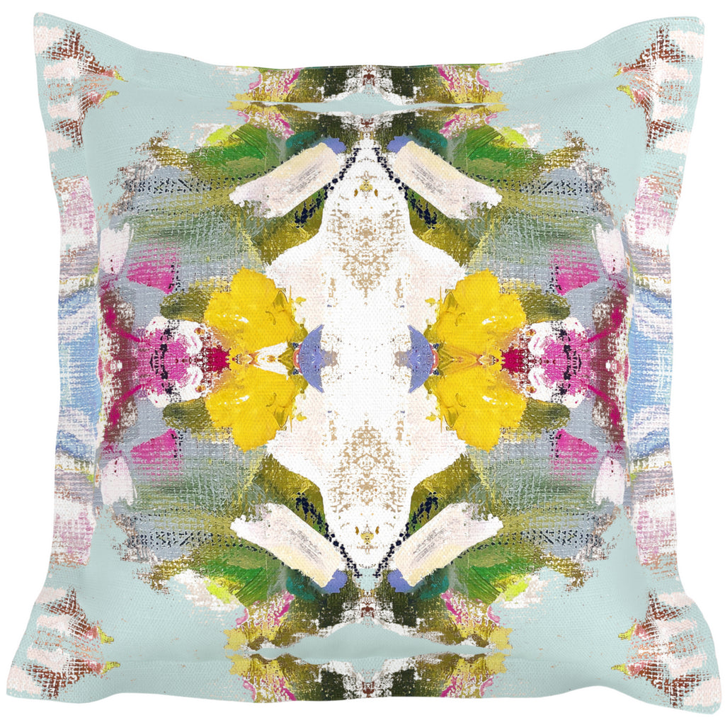 Poppy Blue Pillow Sham by Laura Park