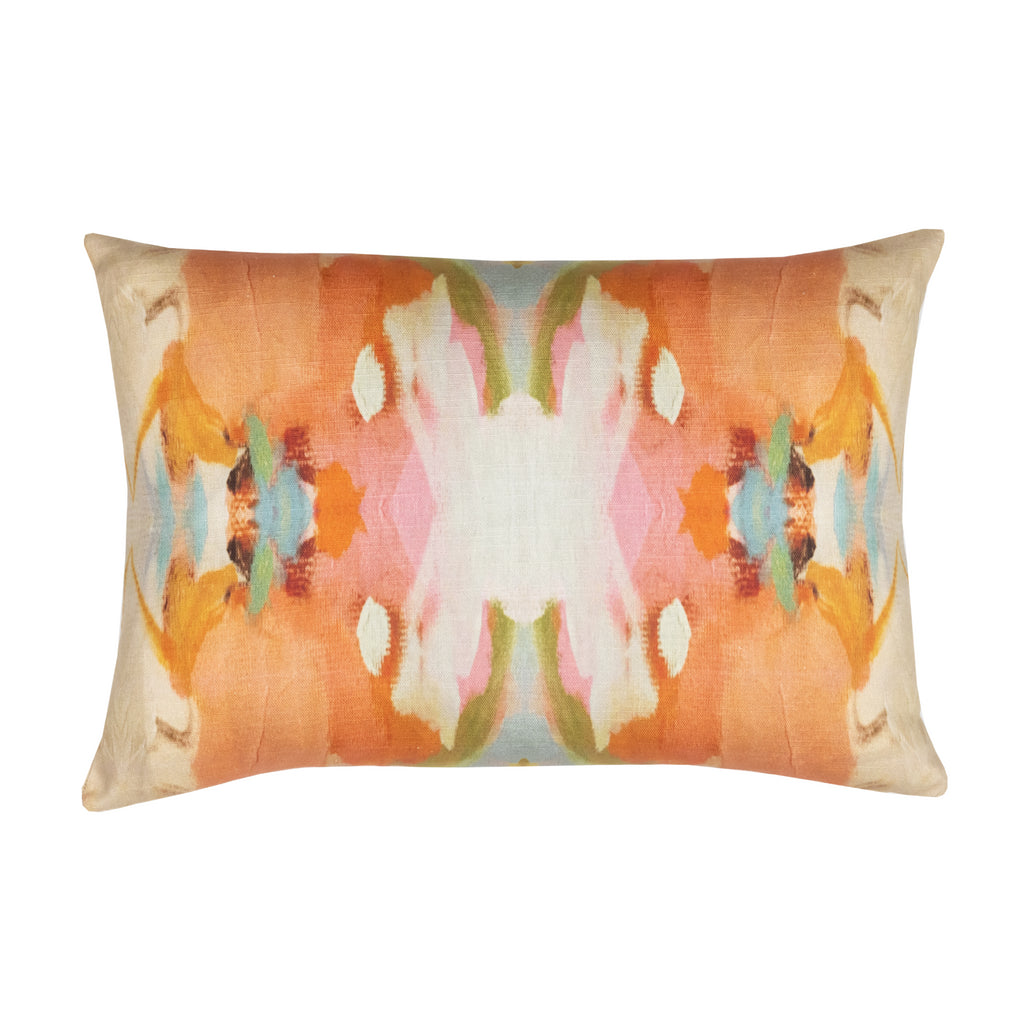 Laura Park Under the Sea Orange Linen Cotton Pillow