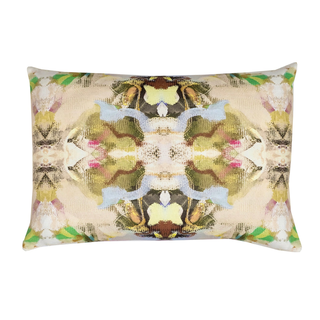 Birds of a Feather Linen Cotton Pillow by Laura Park