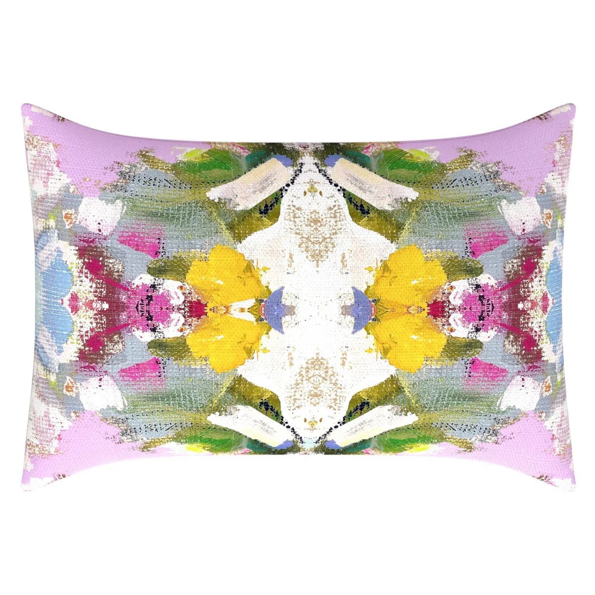 Laura Park Poppy Pink Linen Cotton Pillow